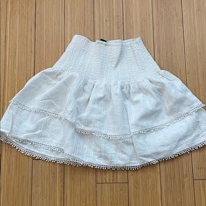 Lea & Viola White Mini Skirt